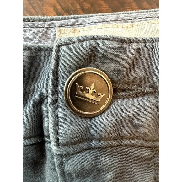 Peter Millar Pants Mens 36x32 Gray Straight Leg Stretch Denim 5 Pocket Casual - Picture 9 of 14